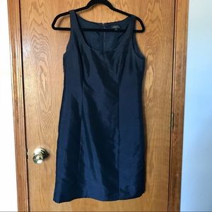 Tahari Arthur S. Levine Navy Blue Sheath Dress